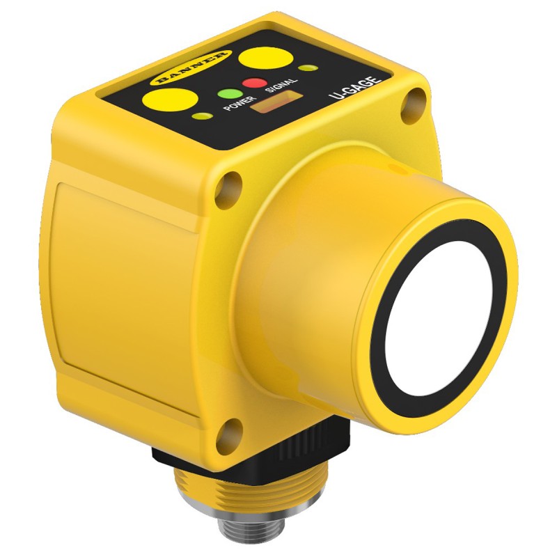 1 pcs - Banner QT50ULB Series Ultrasonic Block-Style Proximity Sensor, M12 x 1, 200 - 8000 mm Detection, Analogue