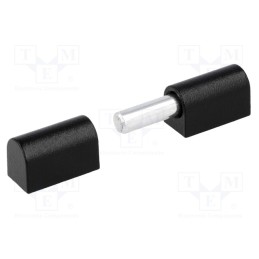 10 pcs : 3.ZN155.001-04 - Hinge, Width: 12.8mm, zinc and aluminium alloy, H: 42mm