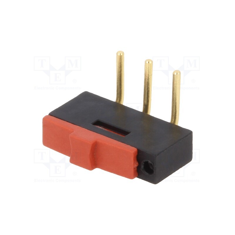 10 pcs : MMP 1010 D-RA-1 - Switch: slide, Pos: 2, SPDT, 0.3A/24VAC, 0.5A/12VDC, ON-ON, PCB,THT