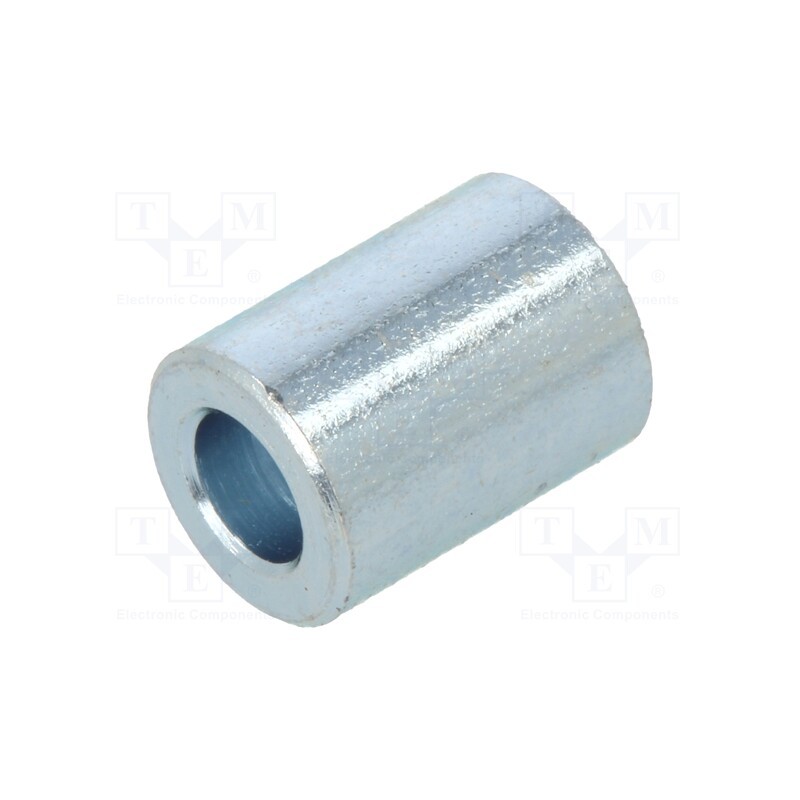 50 pcs : 326/3,2X08 - Spacer sleeve, 8mm, cylindrical, steel, zinc, Out.diam: 6mm