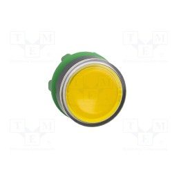 10 pcs : ZB5AW383 - Switch: push-button, 22mm, Stabl.pos: 1, yellow, IP20, flat, Pos: 2
