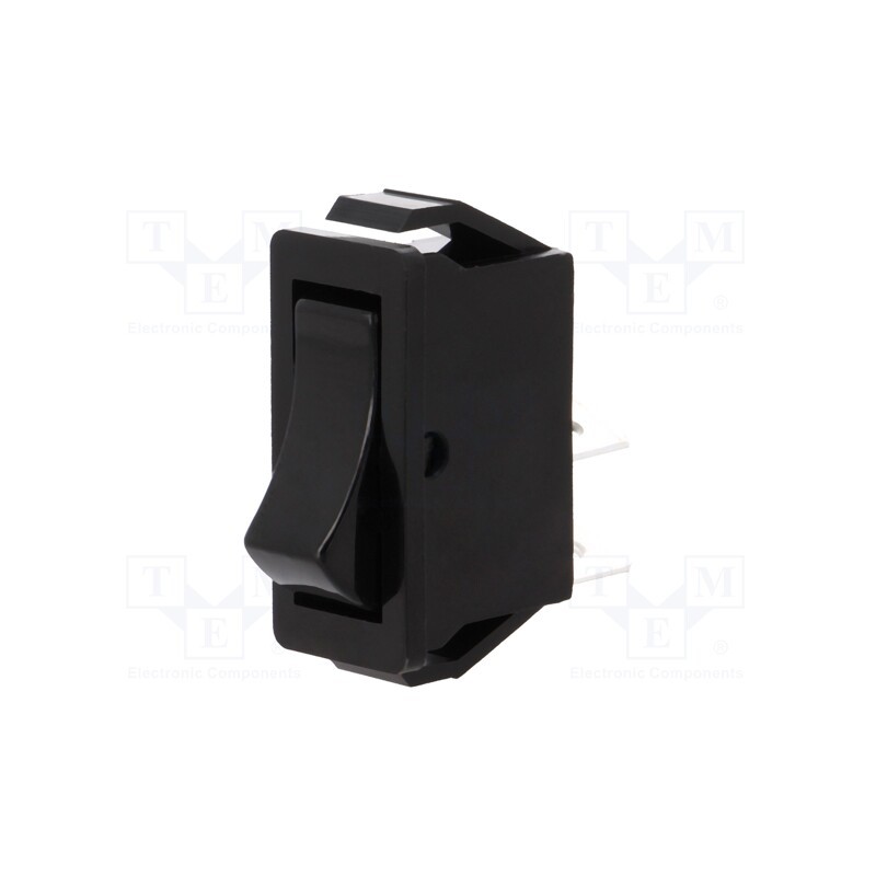 10 pcs : C1500VQGBB - ROCKER, SPST, Pos: 2, ON-OFF, 16A/250VAC, black, none, Body: black