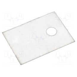 50 pcs : - Heat transfer pad: mica, TO220, 1.2K/W, L: 18mm, W: 13mm, Thk: 0.1mm