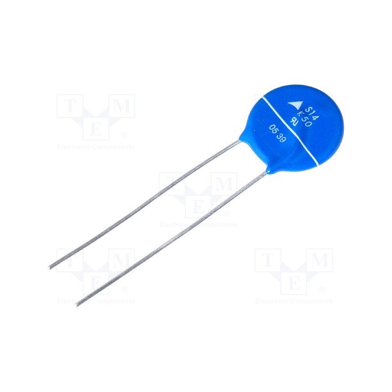 10 pcs : B72214S0500K101 - Varistor: metal-oxide, THT, 50VAC, 65VDC, 82V, 4500A, -40÷105°C, 15J