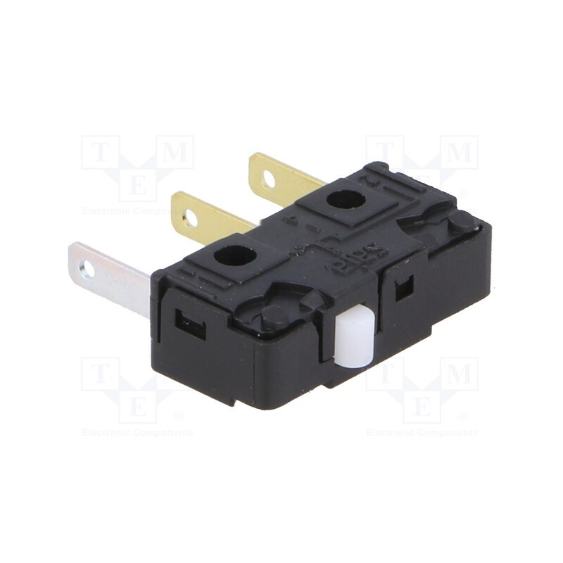 10 pcs : X4G305N1BB - Microswitch SNAP ACTION, 6A/250VAC, without lever, SPDT, ON-(ON)