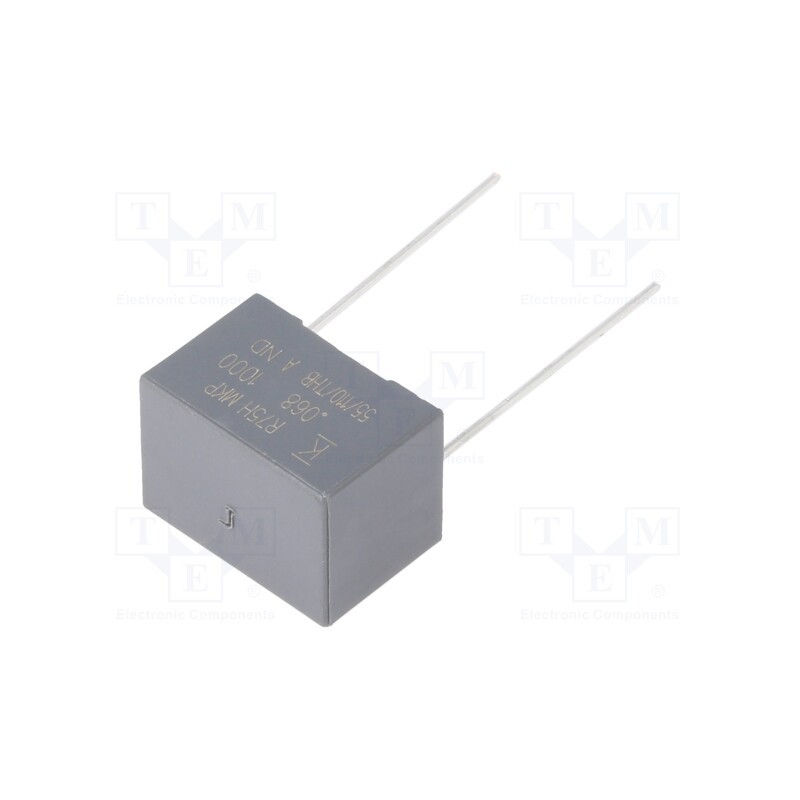 10 pcs : R75QI268050H6J - Capacitor: polypropylene, 68nF, 18x13x12mm, THT, ±5%, 15mm, 1000VDC