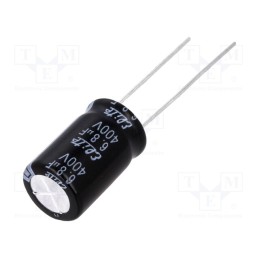 50 pcs : PF2G6R8MNN1016 - Capacitor: electrolytic, THT, 6.8uF, 400VDC, Ø10x16mm, Pitch: 5mm