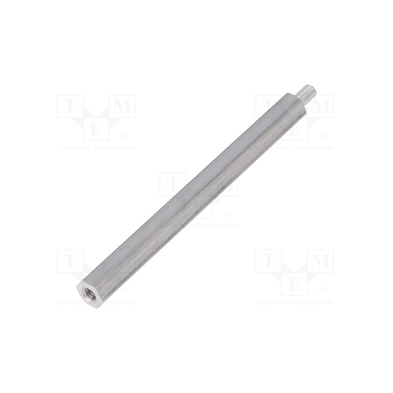 50 pcs : 234X60 - Screwed spacer sleeve, 60mm, Int.thread: M3, Ext.thread: M3