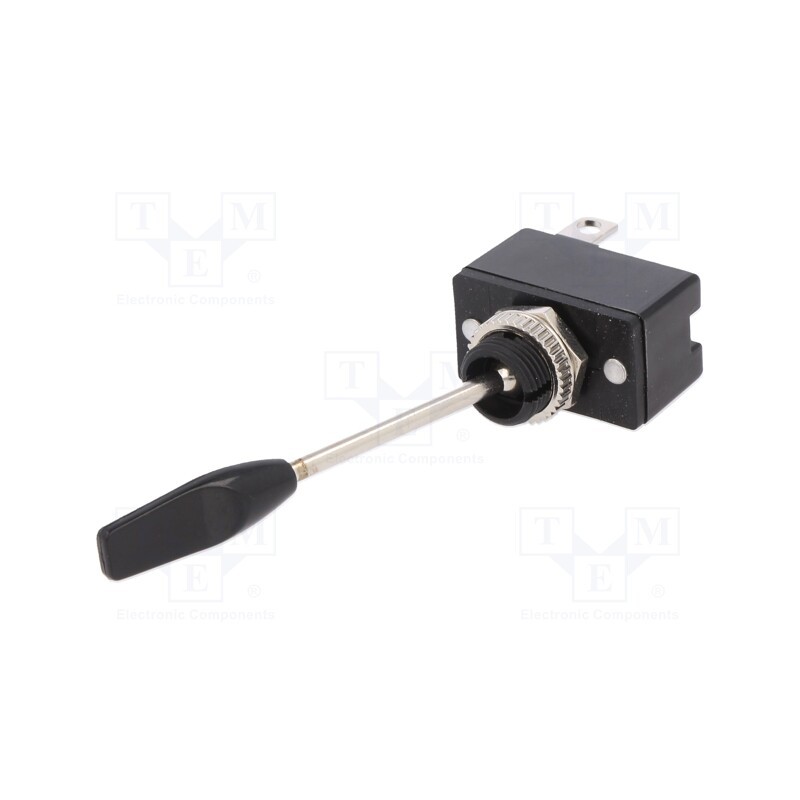 10 pcs : R13-96G-01-HWR - Switch: toggle, Pos: 2, SPST, OFF-(ON), 10A/12VDC, Toggle: flat, 50mΩ