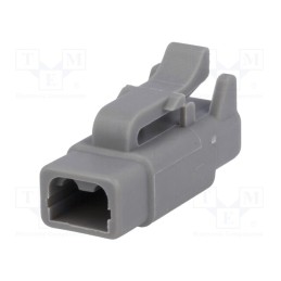 10 pcs : ATM06-2S - Connector: wire-wire, ATM, female, plug, for cable, PIN: 2, grey