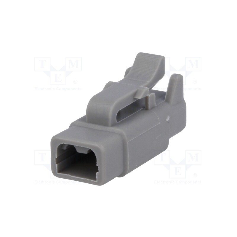10 pcs : ATM06-2S - Connector: wire-wire, ATM, female, plug, for cable, PIN: 2, grey