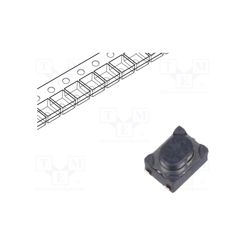 50 pcs : PTS810SJS250SMTR LFS - Microswitch TACT, SPST-NO, Pos: 2, 0.05A/16VDC, SMT, none, 6N, 2.5mm