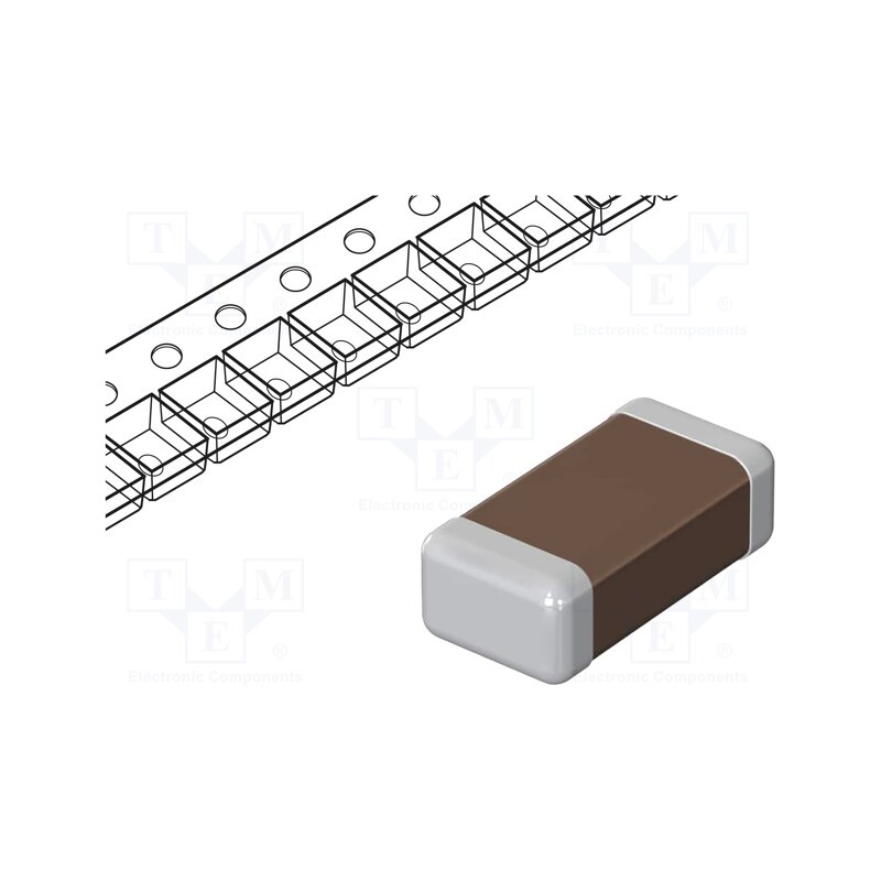 500 pcs : GRM033C71A104KE14D - Capacitor: ceramic, MLCC, 100nF, 10V, X7S, ±10%, SMD, 0201