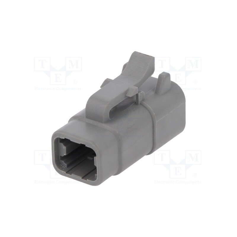 10 pcs : ATM06-4S - Connector: wire-wire, ATM, female, plug, for cable, PIN: 4, grey