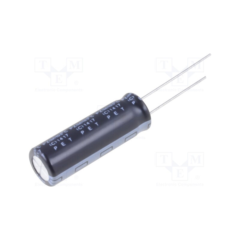 20 pcs : PZ2G270MNN1030 - Capacitor: electrolytic, THT, 27uF, 400VDC, Ø10x30mm, ±20%, 2000h
