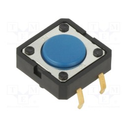 10 pcs : B3F-5001 - Microswitch TACT, SPST-NO, Pos: 2, 0.05A/24VDC, THT, none, 1.27N