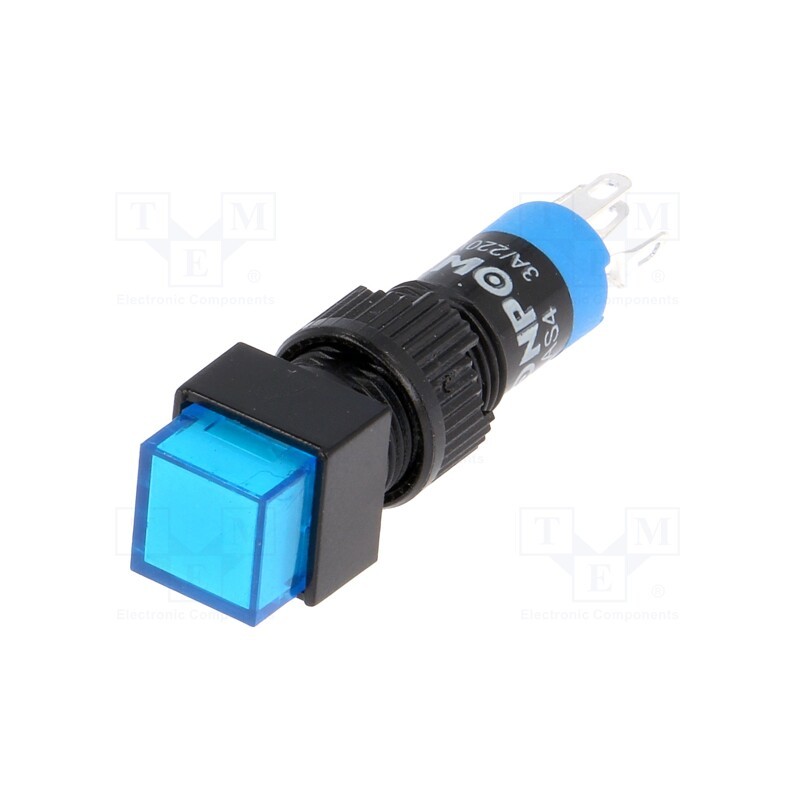 10 pcs : LAS4F-11Z/230/B - Switch: push-button, Pos: 2, SPDT, 0.5A/250VAC, 1A/24VDC, ON-ON