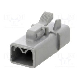 10 pcs : ATP06-2S - Connector: wire-wire, ATP, female, plug, for cable, PIN: 2, grey