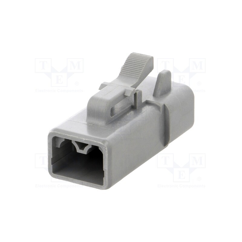 10 pcs : ATP06-2S - Connector: wire-wire, ATP, female, plug, for cable, PIN: 2, grey