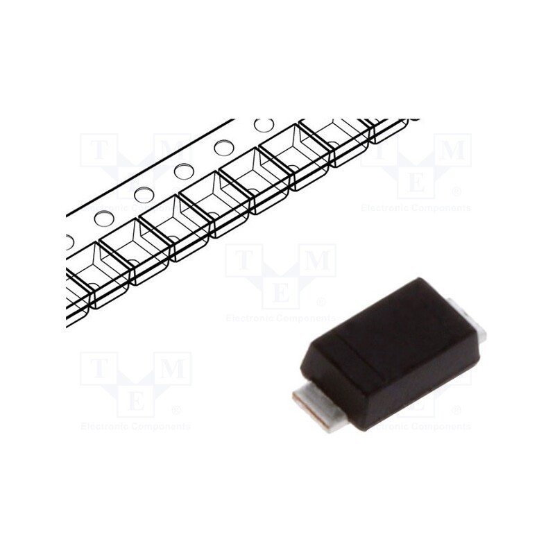 10 pcs : DFLU1200-7 - Diode: rectifying, SMD, 200V, 1A, 25ns, PowerDI®123, Ufmax: 0.98V