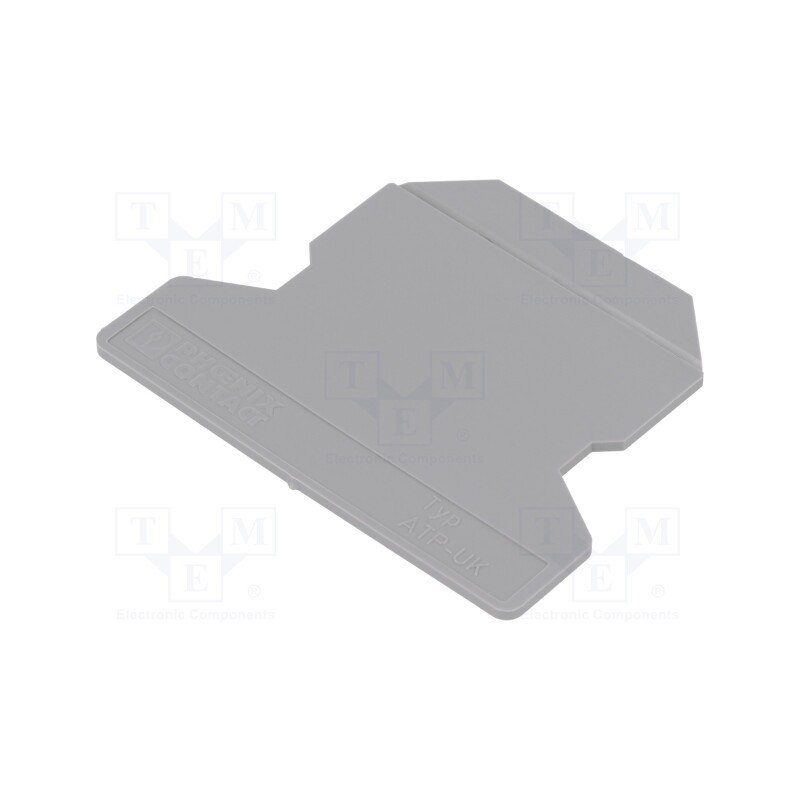 10 pcs : ATP-UK 3003224 - Separating plate, grey, UK, polyamide, UK2.5,UK4,UK6