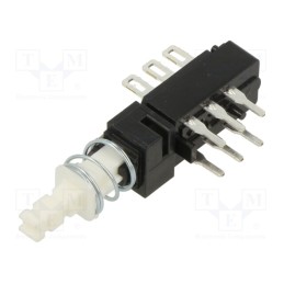 10 pcs : F2UEE - Switch: push-button, Pos: 2, DPDT, 0.5A/125VAC, 0.5A/30VDC, ON-ON