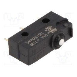 10 pcs : ZW10F20AD1 - Microswitch SNAP ACTION, 0.1A/125VAC, 0.1A/30VDC, without lever