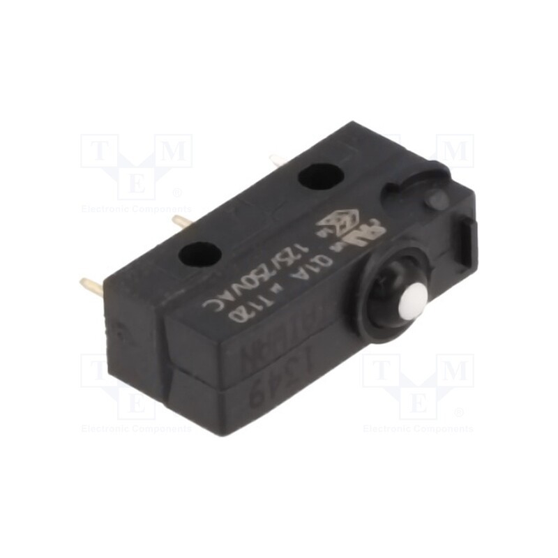 10 pcs : ZW10F20AD1 - Microswitch SNAP ACTION, 0.1A/125VAC, 0.1A/30VDC, without lever