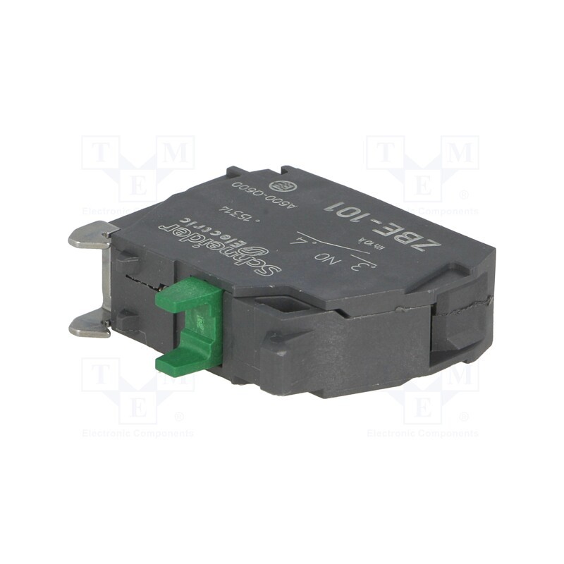 10 pcs : ZBE101TQ - Contact block, 22mm, Harmony XB4, -40÷70°C, front fixing