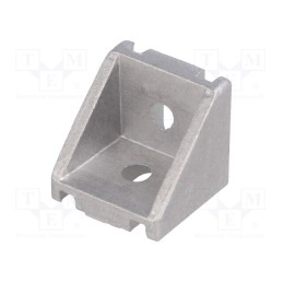 10 pcs : GN 961-30-6-30-30-A-MT - Angle bracket, for profiles, Width of the groove: 6mm, W: 28mm