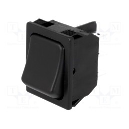 10 pcs : R13-117C-01-BB-0D - ROCKER, DPDT, Pos: 2, ON-ON, 10A/250VAC, black, none, 50mΩ, UL94V-2