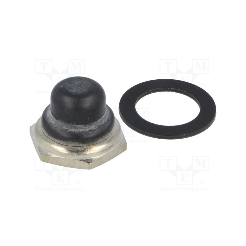 10 pcs : U589 - Cap, Mat: silicone, Actuator colour: black
