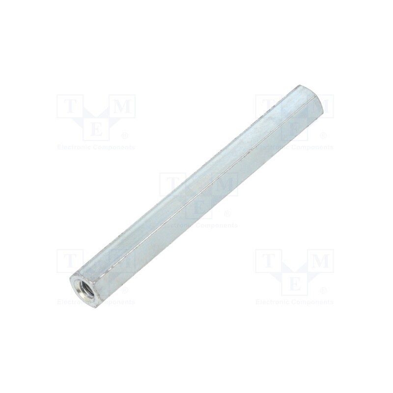 50 pcs : 126X60 - Screwed spacer sleeve, 60mm, Int.thread: M4, hexagonal, steel