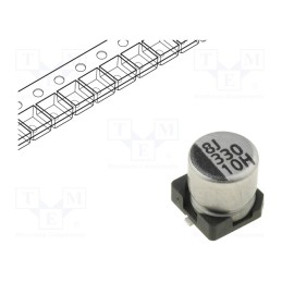 50 pcs : TYEH1A336E55MTR - Capacitor: electrolytic, SMD, 33uF, 10VDC, Ø5x5.3mm, ±20%, 2000h