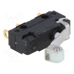 10 pcs : V4NCT7-AR1 - Microswitch SNAP ACTION, 5A/250VAC, with lever (with roller)