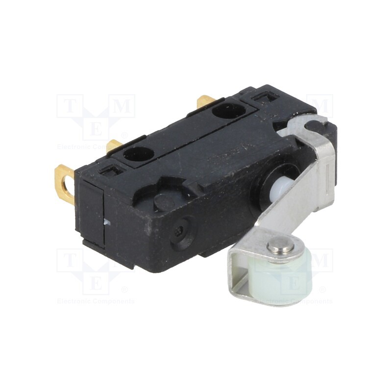 10 pcs : V4NCT7-AR1 - Microswitch SNAP ACTION, 5A/250VAC, with lever (with roller)