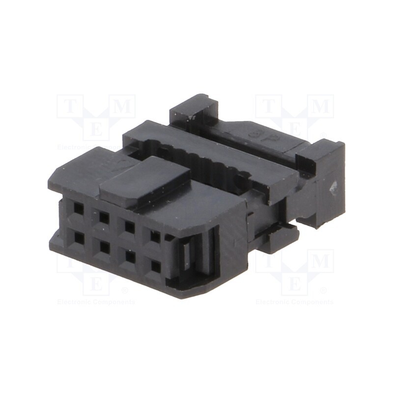20 pcs : AWP-08 - Plug, IDC, female, PIN: 8, with cable clamp, IDC, for ribbon cable