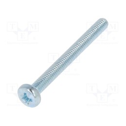 500 pcs : 1471945 - Screw, M2.5x25, 0.45, Head: cheese head, Phillips, PH1, steel, zinc