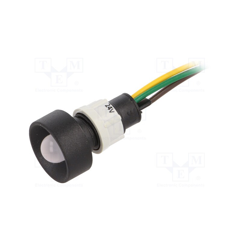 10 pcs : LGY-D10-24AC/DCWK - Indicator: LED, recessed, yellow/green, 24VDC, 24VAC, Ø13mm, IP40