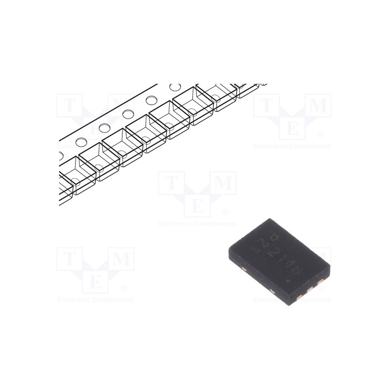 10 pcs : DMP2100UFU-7 - Transistor: P-MOSFET x2, unipolar, -20V, -4.1A, 0.9W, U-DFN2030-6