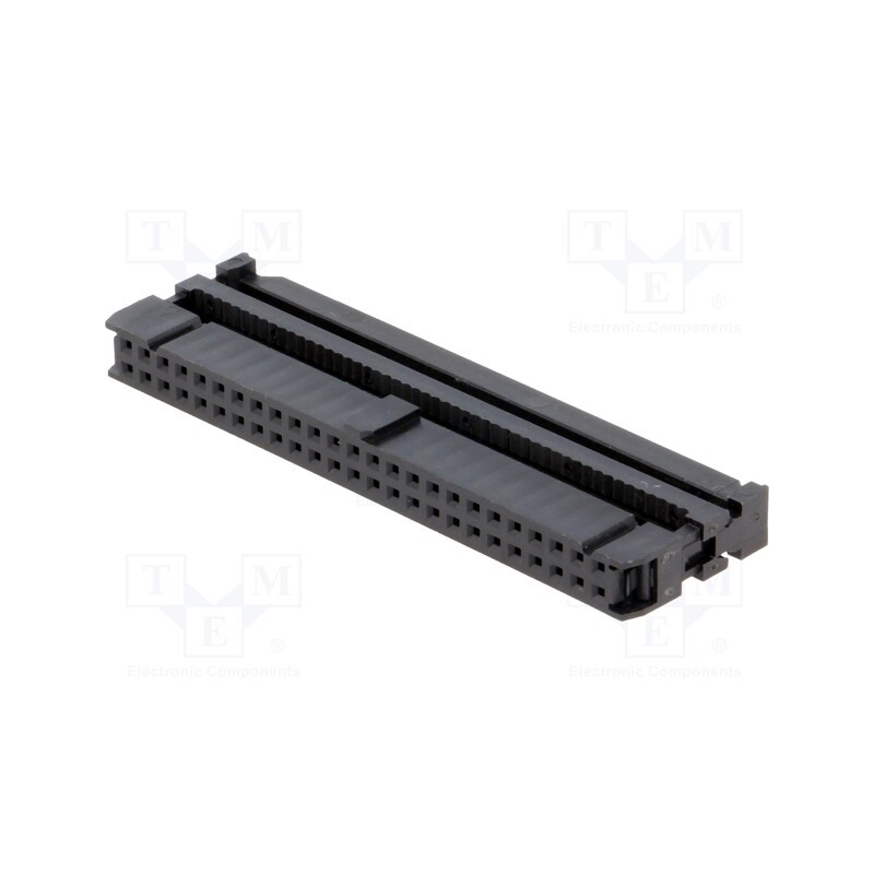 10 pcs : AWP-50 - Plug, IDC, female, PIN: 50, with cable clamp, IDC, for ribbon cable