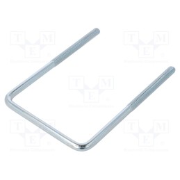 10 pcs : CBTC..8..89.141 (3') - U-bolt, C, 1.25, steel, zinc, Thread len: 70mm, Int.width: 89mm