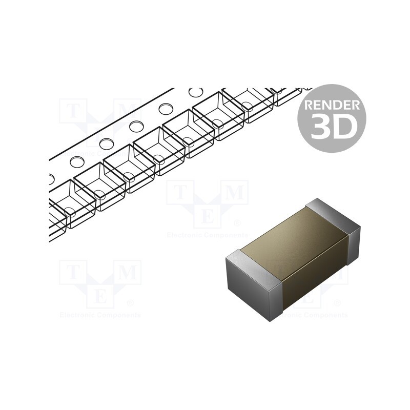 10 pcs : GA352QR7GF102KW01L - Capacitor: ceramic, MLCC, 1nF, 250V, X7R, ±10%, SMD, 2211