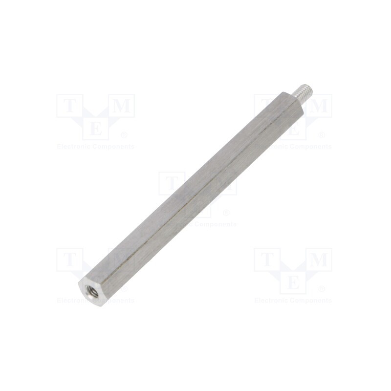 50 pcs : 235X60 - Screwed spacer sleeve, 60mm, Int.thread: M3, Ext.thread: M3