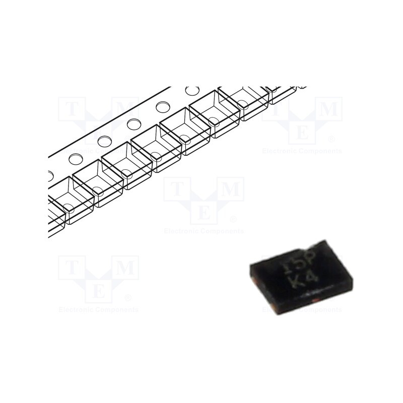 10 pcs : DMP1045UFY4-7 - Transistor: P-MOSFET, unipolar, -12V, -5.1A, Idm: -25A, 1.1W