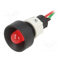 10 pcs : LR-D10B-24AC/DC BLINKING - Indicator: LED, recessed, red, 24VDC, 24VAC, Ø13mm, IP40, plastic