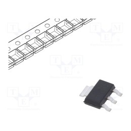 10 pcs : Z0103NN,135 - Triac, 800V, 1A, SOT223, Igt: 3/5mA, Ifsm: 8A, 4Q, sensitive gate