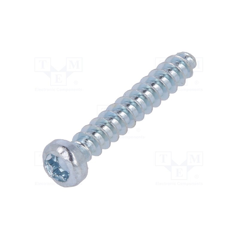 500 pcs : 3060250 - Screw, for plastic, 2.5x16, Head: cheese head, Torx® PLUS, 8IP
