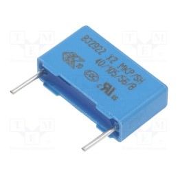 10 pcs : B32922C3104K000 - Capacitor: polypropylene, 100nF, 18x10.5x5mm, THT, ±10%, 15mm