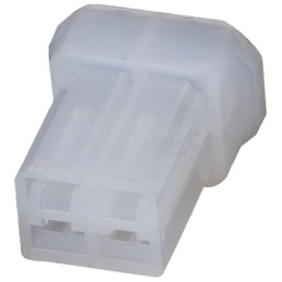 500 pcs - TE Connectivity, AMP FASTIN-FASTON 4 Way Nylon 66 Crimp Terminal Housing, 6.35mm Tab Size, Natural